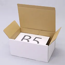 プールバッグ梱包用ダンボール箱 | 299×185×144mmでN式差込タイプの箱