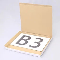 ベニヤパネル(F10)梱包用ダンボール箱 | 540×465×28mmでN式差込タイプの箱
