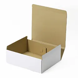 外輪鍋（ソテーパン）梱包用ダンボール箱 | 420×340×139mmでN式差込タイプの箱
