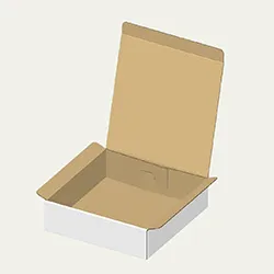 プルブイ（水泳補助具）梱包用ダンボール箱 | 250×250×69mmでN式差込タイプの箱