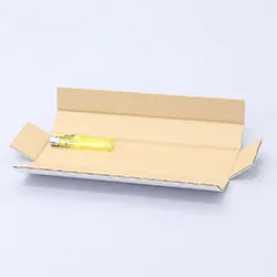 タオルバー梱包用ダンボール箱 | 249×61×34mmでたとう式タイプの箱
