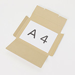 ジッパー付きで開封が簡単な厚み2cmのダンボール箱。定形外郵便(規格内)、クロネコDM便(ヤマトA4メール便)に対応 3