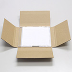 定形外郵便(規格内)対応。高さ可変式で積み重ね可能なCDケースサイズのダンボール箱 1
