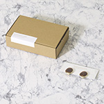 郵送できる小型ダンボール箱（定形外規格外）厚み3.8cmで手のひらサイズ ｜ N式簡易・茶 | PCR検査、抗原検査 5