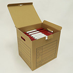 A4ファイル・B5ファイル兼用文書保存ダンボール箱 1