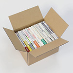 発送や収納に便利。四六判サイズの実用書や文芸書が横並びでピッタリ入る箱 1