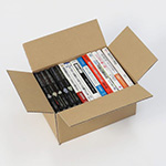 発送や収納に便利。B6判サイズの青年コミック本や一般書籍が横並びでピッタリ入る箱 1