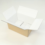 箱の内側が白色の宅配60サイズ対応箱 0