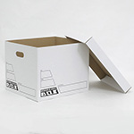 底抜けしにくい中敷き付き。荷物の保管や収納に最適な収納ボックス（白） 1