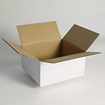贈り物の梱包や商品の発送に便利な宅配50サイズ対応の白色ダンボール箱 1