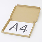 【A4/茶】ゆうパケット、ゆうパケットポスト、クリックポスト、定形外郵便(規格内)、メルカリ便で発送可能な薄型箱 1