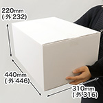 A3用紙が入る宅配100サイズの白色ダンボール箱 0