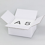 ギフトボックスに最適な宅配50サイズの両面白ダンボール箱（底面A5サイズ） 1