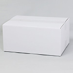 ギフトボックスに最適な宅配80サイズ(3辺70cm)の両面白ダンボール箱（底面A4サイズ） 4