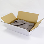 薄型商品の発送・梱包に最適。深さ100mmの表面白色で清潔感のある箱（底面A2サイズ） 2