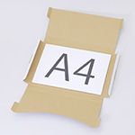 【A4/厚さ3cm/表面白】ゆうパケット、クリックポスト、定形外郵便で発送できる、梱包の簡単なタトウ式箱 1