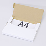 【A4/厚さ3cm/表面白】ゆうパケット、クリックポスト、定形外郵便で発送できる、梱包の簡単なタトウ式箱 2