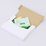【A5/厚さ3cm/表面白】ゆうパケット、クリックポスト、定形外郵便で発送できる、梱包の簡単なタトウ式箱 3
