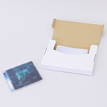 【A5/厚さ3cm/表面白】ゆうパケット、クリックポスト、定形外郵便で発送できる、梱包の簡単なタトウ式箱 4