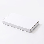 フリマ商品の発送に。個人間取引用ネコポス最小サイズのN式ダンボール箱（A4三つ折り・白） 4