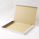 宅配80サイズ対応。A3用紙が入る大きさの薄型ダンボール箱（深さ25mm・白） 3