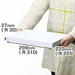 ネコポス3cm・ゆうパケット・クリックポスト対応｜A4サイズ｜表面白色のN式額縁箱 0
