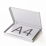 A4対応・両面ホワイト｜ゆうパケット、クリックポスト、定形外郵便(規格内)、メルカリ便などで発送可能な薄型箱 1