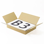 B3用紙に対応｜通販商品の発送やお引越しに便利｜浅型のダンボール箱 1