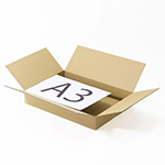 B3用紙に対応｜通販商品の発送やお引越しに便利｜浅型のダンボール箱 2