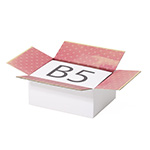 Unboxing段ボール箱 | ピンク色の印刷デザイン｜ギフト・サプライズ向け 1
