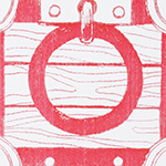 赤色の宝箱ボックス｜シンプルな一色印刷｜宅配便で送れる便利なギフト用段ボール箱 2