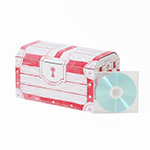 赤色の宝箱ボックス｜シンプルな一色印刷｜宅配便で送れる便利なギフト用段ボール箱 4