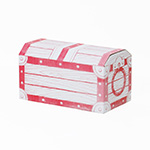 赤色の宝箱ボックス｜シンプルな一色印刷｜宅配便で送れる便利なギフト用段ボール箱 6
