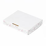 【A6/厚さ3cm】ゆうパケット対応デザインダンボール箱 花のフレーム（ピンク）-3