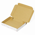 【A6/厚さ3cm】ゆうパケット対応デザインダンボール箱 花のフレーム（ピンク）-5