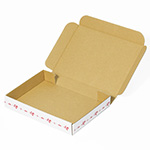 【A6/厚さ3cm】ゆうパケット対応デザインダンボール箱 花のフレーム(レッド)-5