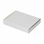 【A6/厚さ3cm】ゆうパケット対応デザインダンボール箱 ドット（グレー）-2