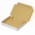 【A6/厚さ3cm】ゆうパケット対応デザインダンボール箱 ドット（グレー）-5