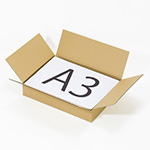 【宅配100サイズ】A3用紙対応 浅型ダンボール箱-2