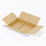 【宅配100サイズ】A3用紙対応 浅型ダンボール箱（白）-4