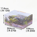 【宅配60サイズ】絵画ダンボール（シスレーのサンマメスのロワン川の岸辺）-1