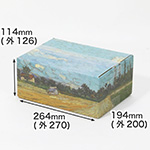 【宅配60サイズ】絵画ダンボール（ゴッホの耕された畑）-1