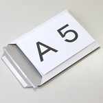 激安特価。メール便対応厚紙封筒【A5】（封緘シール、ジッパー付） 0