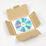 お得なまとめ買い。定形外郵便(規格内)に対応したCDケースが1枚入る大きさのダンボール箱 1