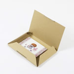 【送料無料】お得なまとめ買い。切手を貼って送れる定形郵便対応の小型ダンボール箱 4