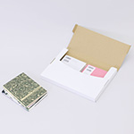まとめ買いでお得。【A4/厚さ3cm/表面白】ゆうパケット、クリックポスト、定形外郵便で発送できる、梱包の簡単なタトウ式箱 5