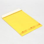 商品の梱包作業に便利。A4サイズが入る黄色いクッション封筒 0