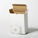 B5用紙サイズのマニュアル同梱可能パソコンソフトパッケージ向き箱 0