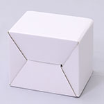 イヤーマフ梱包用ダンボール箱 | 145×120×105mmでB式底組タイプの箱 2