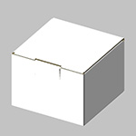 LEDランタン梱包用ダンボール箱 | 83×81×56mmでB式底組タイプの箱 1